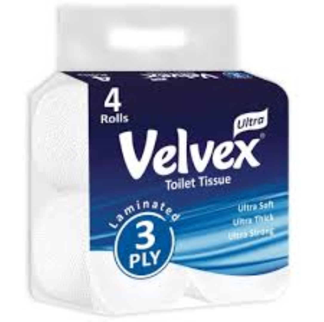 VELVEX ULTRA 3PLY 4 PACK